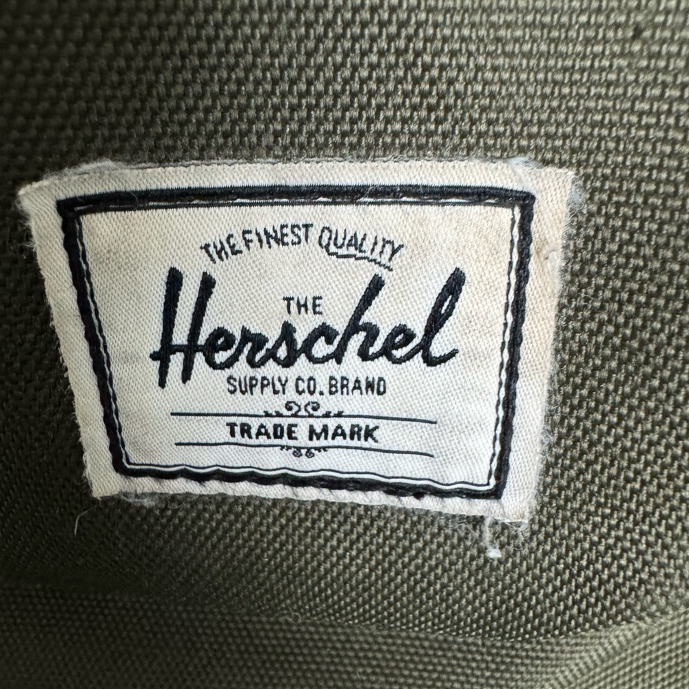Herschel Supply Co. Classic Olive Backpack with Stripes - Picture 3 of 5